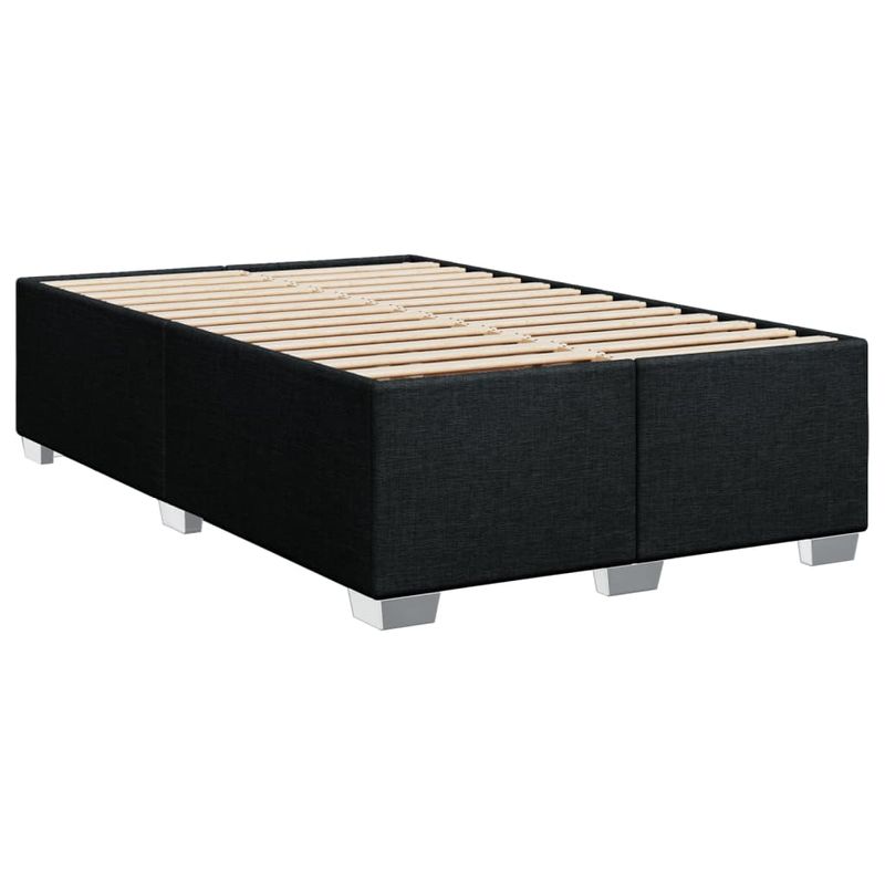 Casa si Gradina - Mobilier - Paturi si accesorii - Paturi - Pat box spring cu saltea, negru, 120x200 cm, textil - Infinity.ro