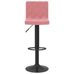Casa si Gradina - Mobilier - Scaune si fotolii - Scaune - Scaune de bar, 2 buc., roz, catifea - Infinity.ro