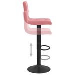 Casa si Gradina - Mobilier - Scaune si fotolii - Scaune - Scaune de bar, 2 buc., roz, catifea - Infinity.ro
