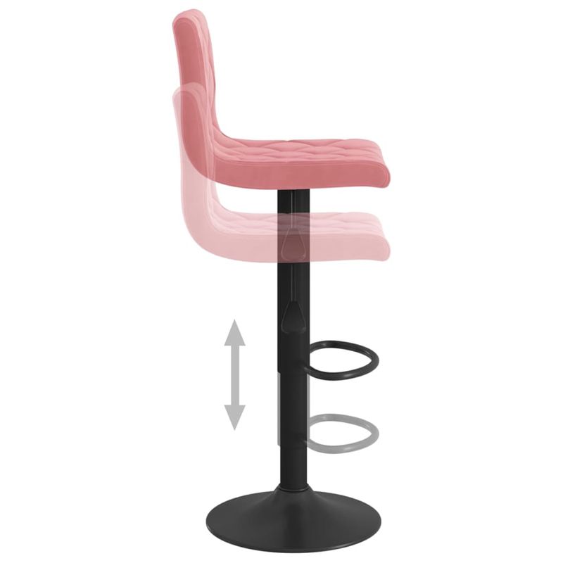 Casa si Gradina - Mobilier - Scaune si fotolii - Scaune - Scaune de bar, 2 buc., roz, catifea - Infinity.ro