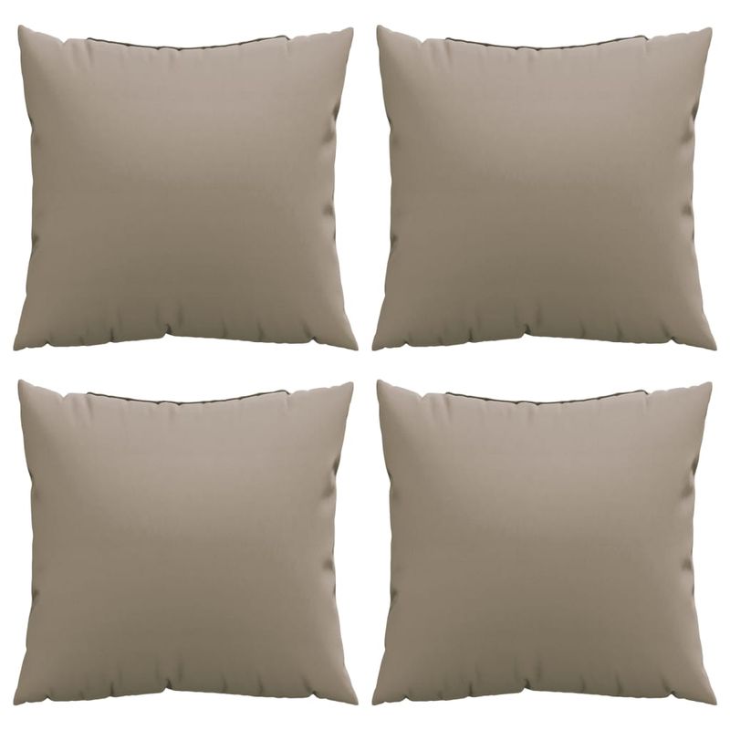 Casa si Gradina - Textile si covoare - Perne si pilote - Perne decorative - Perne de canapea, 4 buc., taupe, 50x50 cm, textil - Infinity.ro