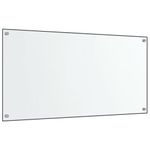 Casa si Gradina - Sanitare - Chiuveta bucatarie si accesorii - Accesorii chiuvete - Panou antistropi bucatarie 2 buc. transparent 80x60 cm sticla - Infinity.ro