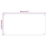 Casa si Gradina - Sanitare - Chiuveta bucatarie si accesorii - Accesorii chiuvete - Panou antistropi bucatarie 2 buc. transparent 80x60 cm sticla - Infinity.ro