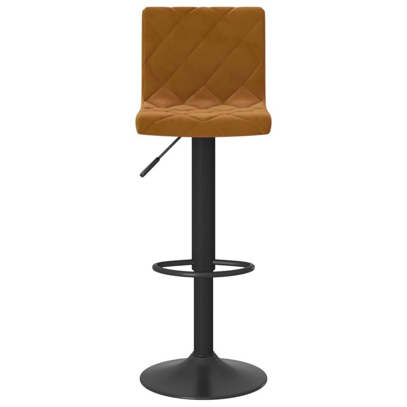 Casa si Gradina - Mobilier - Scaune si fotolii - Scaune - Scaune de bar, 2 buc., maro, catifea - Infinity.ro