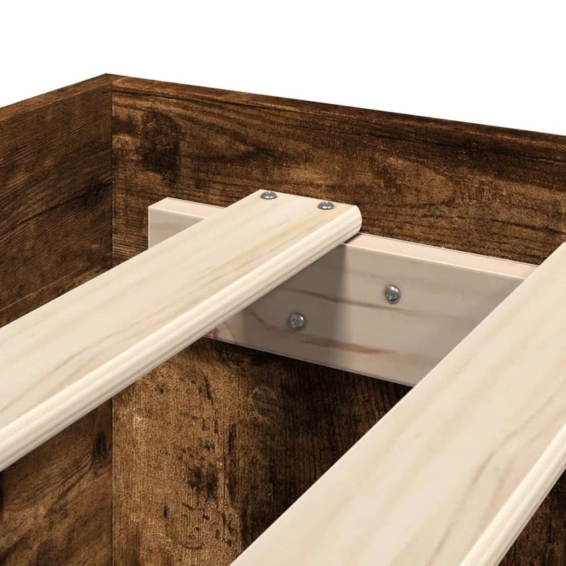 Casa si Gradina - Mobilier - Paturi si accesorii - Paturi - Cadru de pat, stejar afumat, 140x190 cm, lemn prelucrat - Infinity.ro