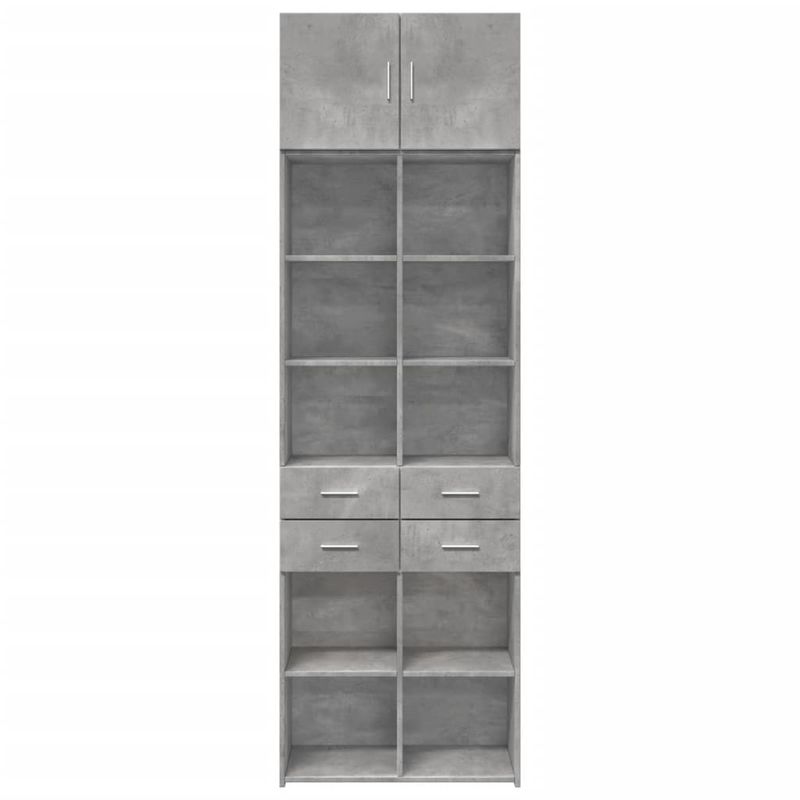 Casa si Gradina - Mobilier - Comode si corpuri - Comode - Dulap de depozitare, gri beton, 70x42,5x225 cm, lemn prelucrat - Infinity.ro