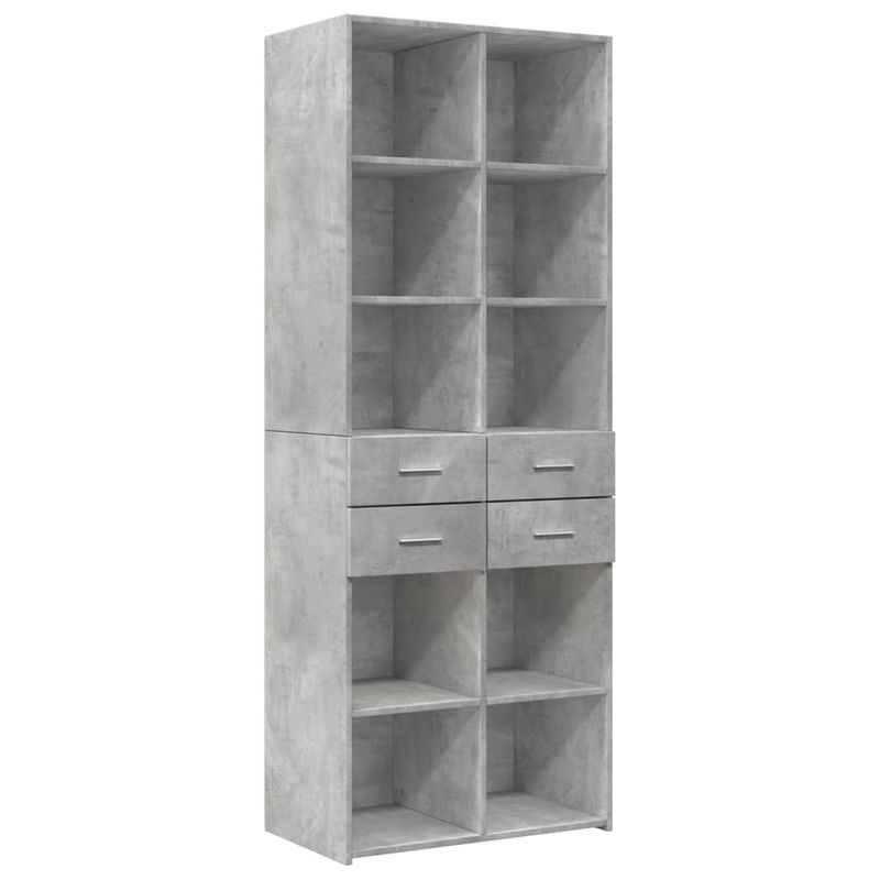 Casa si Gradina - Mobilier - Comode si corpuri - Comode - Dulap de depozitare, gri beton, 70x42,5x225 cm, lemn prelucrat - Infinity.ro