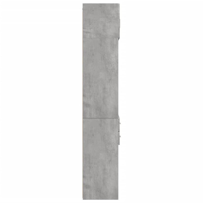 Casa si Gradina - Mobilier - Comode si corpuri - Comode - Dulap de depozitare, gri beton, 70x42,5x225 cm, lemn prelucrat - Infinity.ro