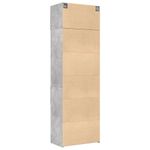 Casa si Gradina - Mobilier - Comode si corpuri - Comode - Dulap de depozitare, gri beton, 70x42,5x225 cm, lemn prelucrat - Infinity.ro