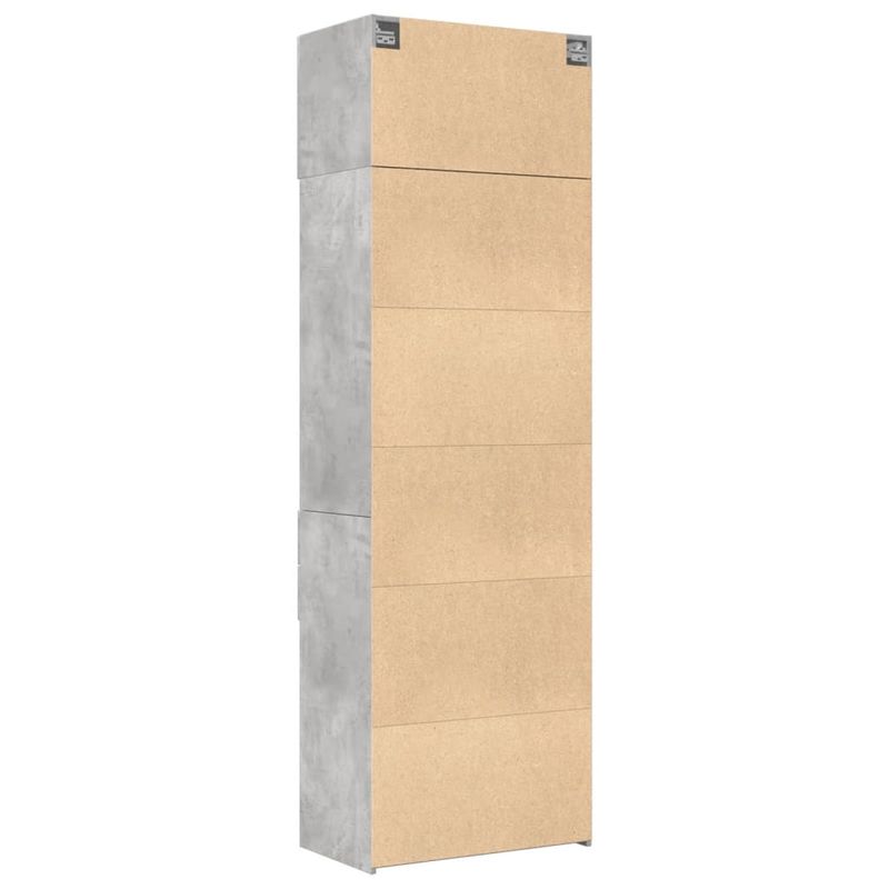 Casa si Gradina - Mobilier - Comode si corpuri - Comode - Dulap de depozitare, gri beton, 70x42,5x225 cm, lemn prelucrat - Infinity.ro