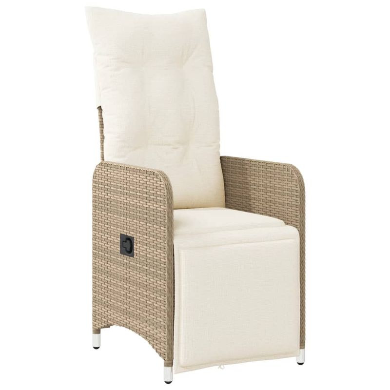Casa si Gradina - Gradina si terasa - Mobilier exterior - Seturi mobila gradina - Set bistro de gradina, 9 piese, cu perne, bej, poliratan - Infinity.ro