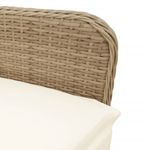 Casa si Gradina - Gradina si terasa - Mobilier exterior - Seturi mobila gradina - Set bistro de gradina, 9 piese, cu perne, bej, poliratan - Infinity.ro
