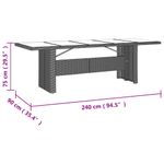 Casa si Gradina - Gradina si terasa - Mobilier exterior - Seturi mobila gradina - Set bistro de gradina, 9 piese, cu perne, bej, poliratan - Infinity.ro