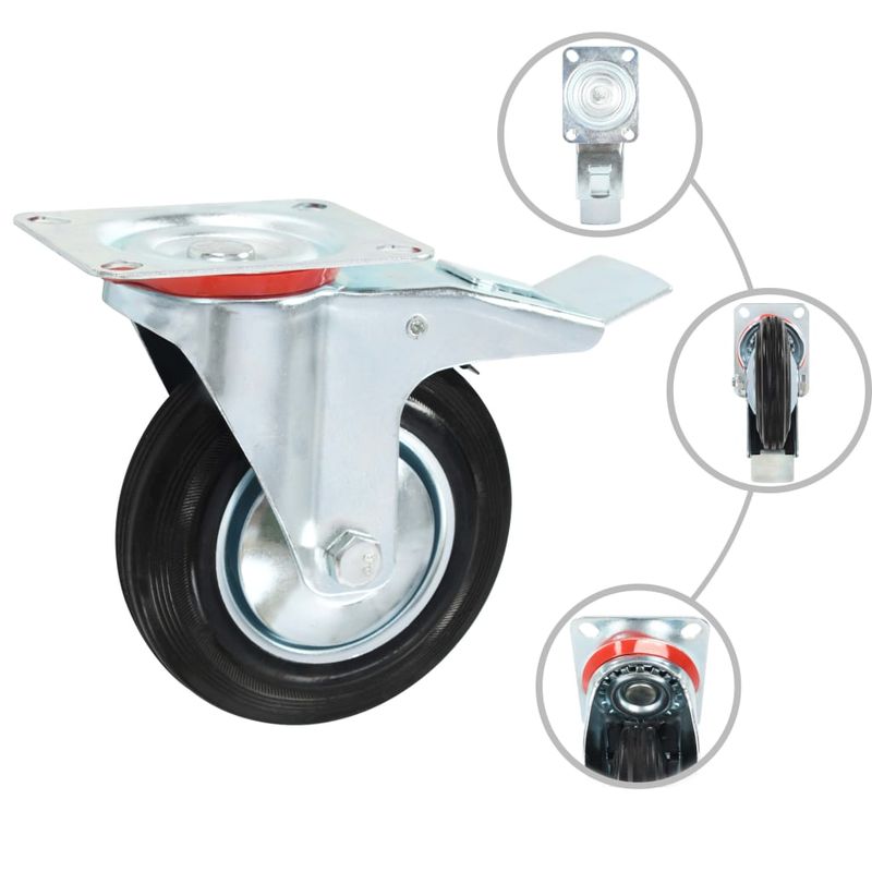 Casa si Gradina - Constructii - Depozitare, transport si protectie - Accesorii echipamente pentru transport si ridicat - Roti, 12 buc., 160 mm - Infinity.ro