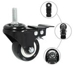 Casa si Gradina - Constructii - Depozitare, transport si protectie - Accesorii echipamente pentru transport si ridicat - Roti pivotante cu frane, 32 buc., 50 mm - Infinity.ro