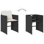 Casa si Gradina - Gradina si terasa - Mobilier exterior - Seturi mobila gradina - Set mobilier de exterior cu perne, 11 piese, negru, poliratan - Infinity.ro