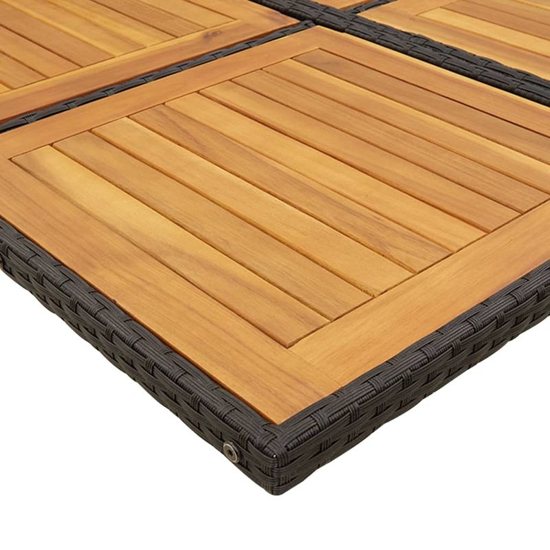 Casa si Gradina - Gradina si terasa - Mobilier exterior - Seturi mobila gradina - Set mobilier de exterior cu perne, 11 piese, negru, poliratan - Infinity.ro