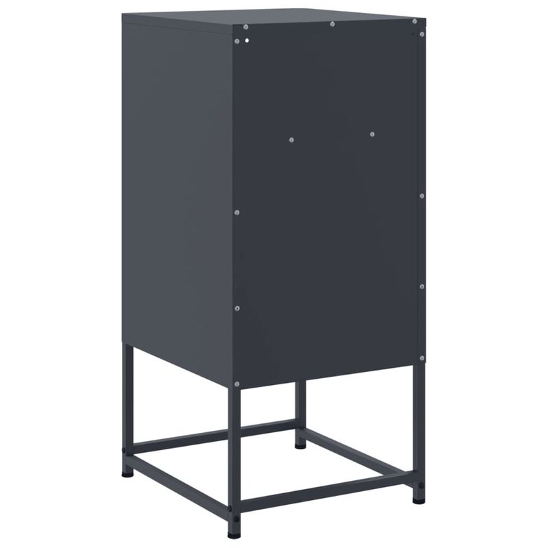 Casa si Gradina - Mobilier - Comode si corpuri - Noptiere - Noptiera, antracit, 36x39x78 cm, otel - Infinity.ro