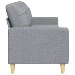 Casa si Gradina - Mobilier - Canapele si coltare - Canapele - Canapea cu 3 locuri, gri deschis, 210 cm, material textil - Infinity.ro