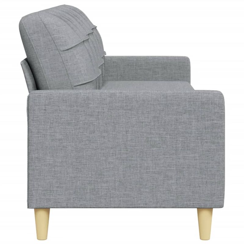 Casa si Gradina - Mobilier - Canapele si coltare - Canapele - Canapea cu 3 locuri, gri deschis, 210 cm, material textil - Infinity.ro