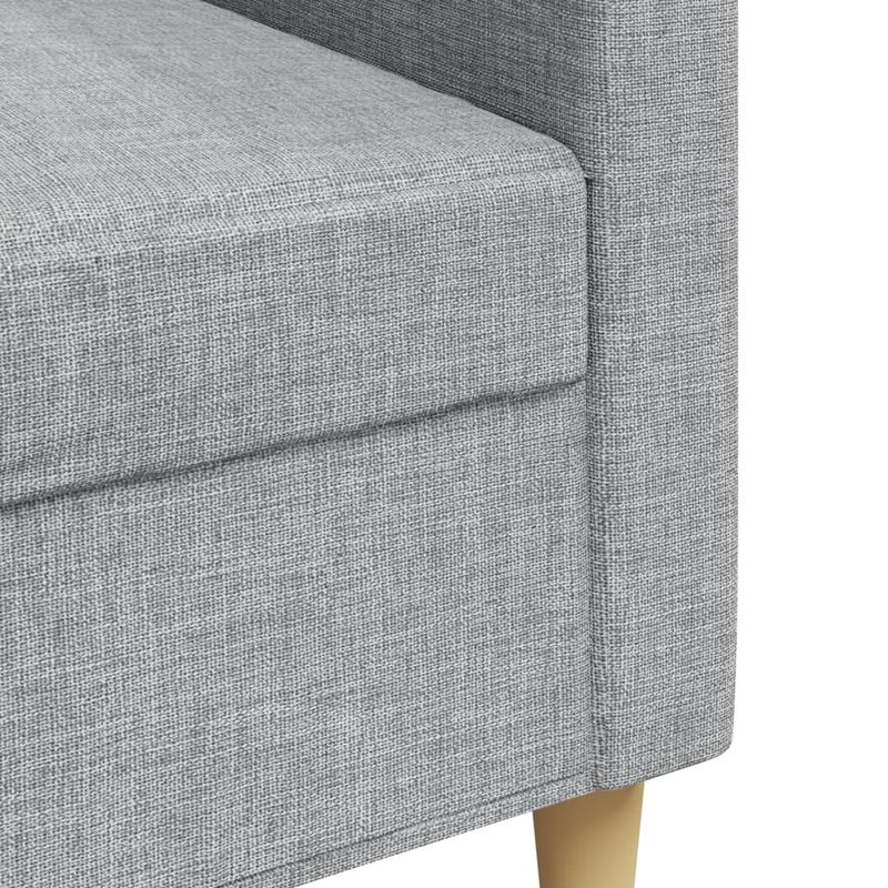 Casa si Gradina - Mobilier - Canapele si coltare - Canapele - Canapea cu 3 locuri, gri deschis, 210 cm, material textil - Infinity.ro