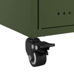Casa si Gradina - Mobilier - Comode si corpuri - Noptiere - Noptiere, 2 buc., verde olive, 36x39x59 cm, otel - Infinity.ro