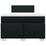 Casa si Gradina - Mobilier - Paturi si accesorii - Paturi - Pat box spring cu saltea, negru, 120x200 cm, textil - Infinity.ro