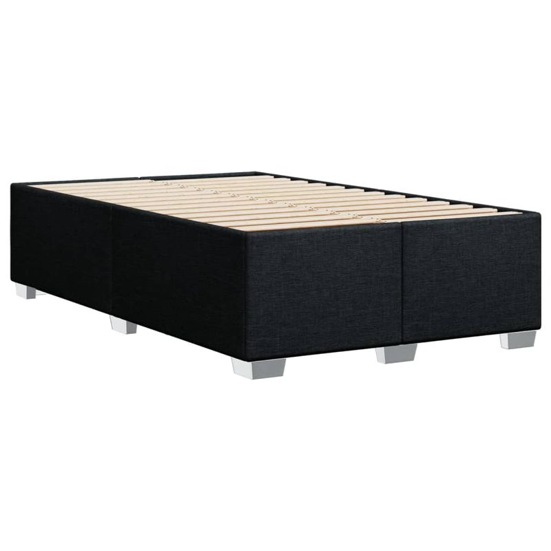 Casa si Gradina - Mobilier - Paturi si accesorii - Paturi - Pat box spring cu saltea, negru, 120x200 cm, textil - Infinity.ro