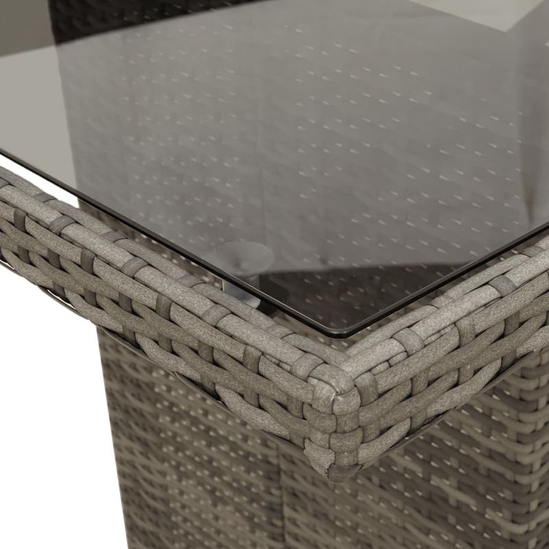 Casa si Gradina - Gradina si terasa - Mobilier exterior - Seturi mobila gradina - Set mobilier de gradina cu perne, 7 piese, gri, poliratan - Infinity.ro