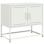 Casa si Gradina - Mobilier - Comode si corpuri - Comode - Dulap TV, alb, 68,5x39x60,5 cm, otel - Infinity.ro