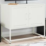 Casa si Gradina - Mobilier - Comode si corpuri - Comode - Dulap TV, alb, 68,5x39x60,5 cm, otel - Infinity.ro