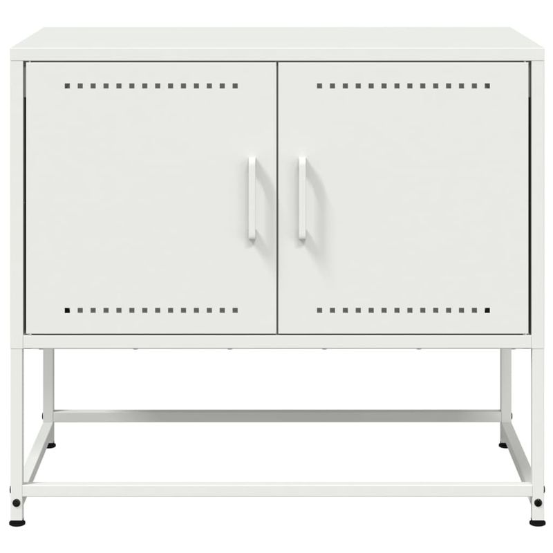 Casa si Gradina - Mobilier - Comode si corpuri - Comode - Dulap TV, alb, 68,5x39x60,5 cm, otel - Infinity.ro