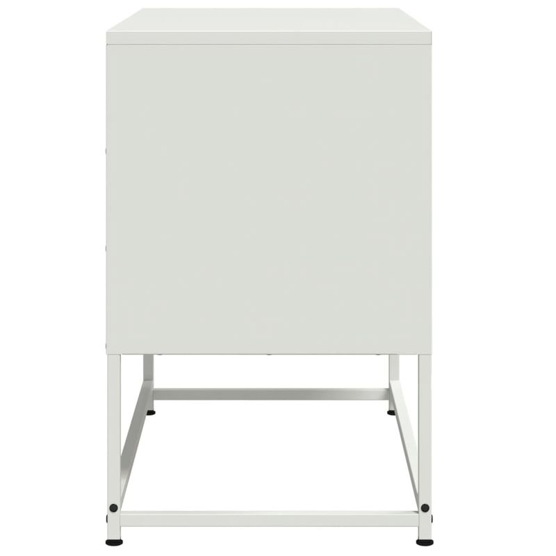 Casa si Gradina - Mobilier - Comode si corpuri - Comode - Dulap TV, alb, 68,5x39x60,5 cm, otel - Infinity.ro