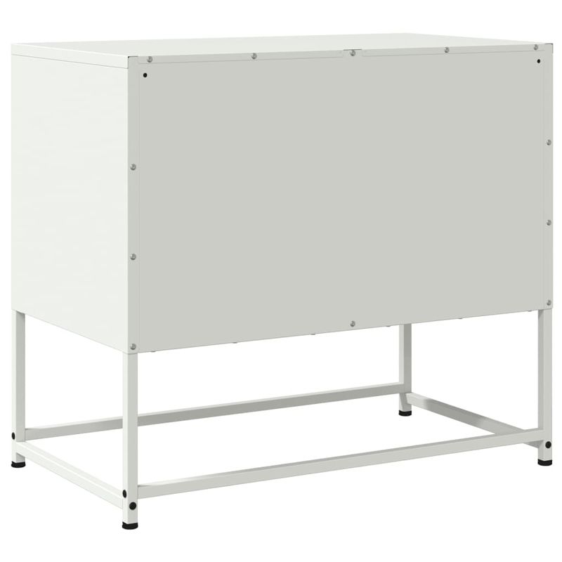 Casa si Gradina - Mobilier - Comode si corpuri - Comode - Dulap TV, alb, 68,5x39x60,5 cm, otel - Infinity.ro