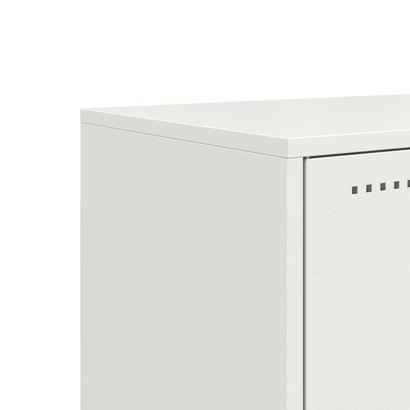 Casa si Gradina - Mobilier - Comode si corpuri - Comode - Dulap TV, alb, 68,5x39x60,5 cm, otel - Infinity.ro