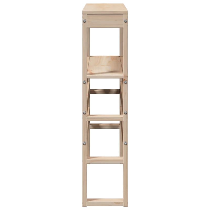 Casa si Gradina - Mobilier - Paturi si accesorii - Accesorii paturi - Tablie de pat cu rafturi, 90 cm, lemn masiv de pin, mărime 96x19x82 cm - Infinity.ro