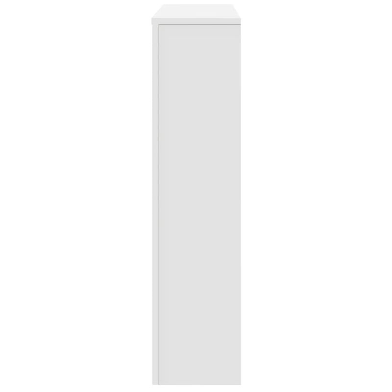 Casa si Gradina - Termice - Calorifere si accesorii - Accesorii calorifere - Masca pentru calorifer, alb, 175x20x82 cm, lemn prelucrat, design șipci orizontale - Infinity.ro