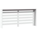Casa si Gradina - Termice - Calorifere si accesorii - Accesorii calorifere - Masca pentru calorifer, alb, 175x20x82 cm, lemn prelucrat, design șipci orizontale - Infinity.ro