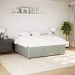 Casa si Gradina - Mobilier - Paturi si accesorii - Paturi - Cadru de pat, gri deschis, 180x200 cm, catifea - Infinity.ro
