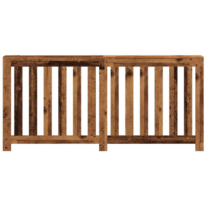Casa si Gradina - Termice - Calorifere si accesorii - Accesorii calorifere - Masca de calorifer, lemn vechi, 175x20x82 cm, lemn prelucrat, design lamele verticale - Infinity.ro