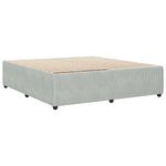 Casa si Gradina - Mobilier - Paturi si accesorii - Paturi - Cadru de pat, gri deschis, 180x200 cm, catifea - Infinity.ro