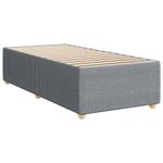 Casa si Gradina - Mobilier - Paturi si accesorii - Paturi - Pat box spring cu saltea, gri deschis, 90x190 cm, textil - Infinity.ro