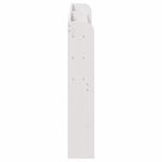 Casa si Gradina - Mobilier - Paturi si accesorii - Accesorii paturi - Tablie de pat cu rafturi, 140 cm, lemn masiv de pin, alb, mărime 150x16x82 cm - Infinity.ro