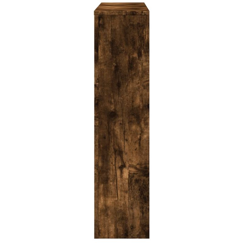 Casa si Gradina - Termice - Calorifere si accesorii - Accesorii calorifere - Masca de calorifer, stejar fumuriu, 175x20x82 cm lemn prelucrat, design lamele verticale - Infinity.ro
