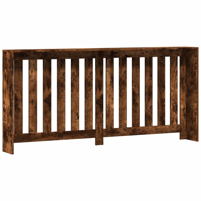Casa si Gradina - Termice - Calorifere si accesorii - Accesorii calorifere - Masca de calorifer, stejar fumuriu, 175x20x82 cm lemn prelucrat, design lamele verticale - Infinity.ro