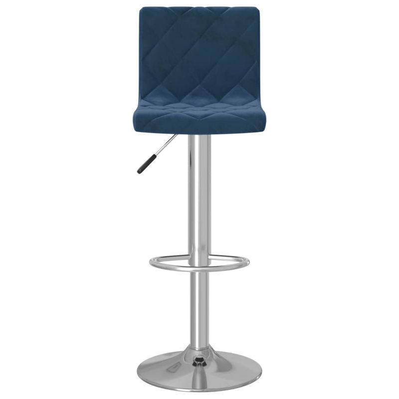 Casa si Gradina - Mobilier - Scaune si fotolii - Scaune - Scaune de bar, 2 buc., albastru, catifea - Infinity.ro