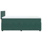Casa si Gradina - Mobilier - Paturi si accesorii - Paturi - Pat continental cu saltea, verde inchis, 80x200 cm, catifea - Infinity.ro
