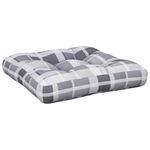 Casa si Gradina - Gradina si terasa - Mobilier exterior - Perne decorative exterior - Perna de paleti, gri carouri, 50x50x12 cm, material textil - Infinity.ro