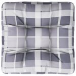 Casa si Gradina - Gradina si terasa - Mobilier exterior - Perne decorative exterior - Perna de paleti, gri carouri, 50x50x12 cm, material textil - Infinity.ro