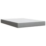 Casa si Gradina - Mobilier - Paturi si accesorii - Paturi - Pat box spring cu saltea, gri deschis, 140x190 cm, textil - Infinity.ro